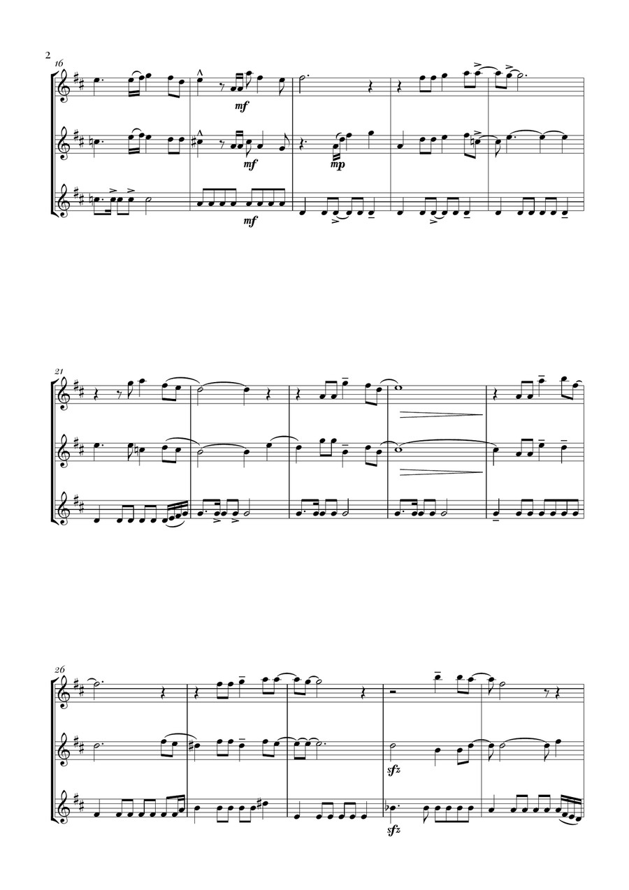 Circle Of Life Woodwind Trio scores gallery preview page 2