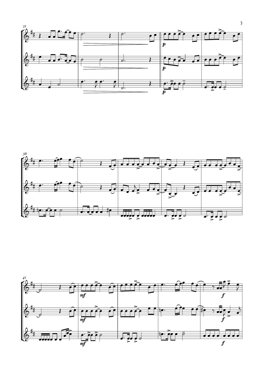 Circle Of Life Woodwind Trio scores gallery preview page 3