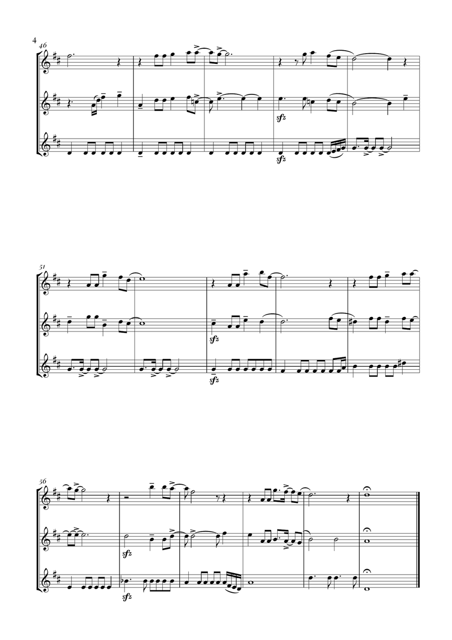 Circle Of Life Woodwind Trio scores gallery preview page 4
