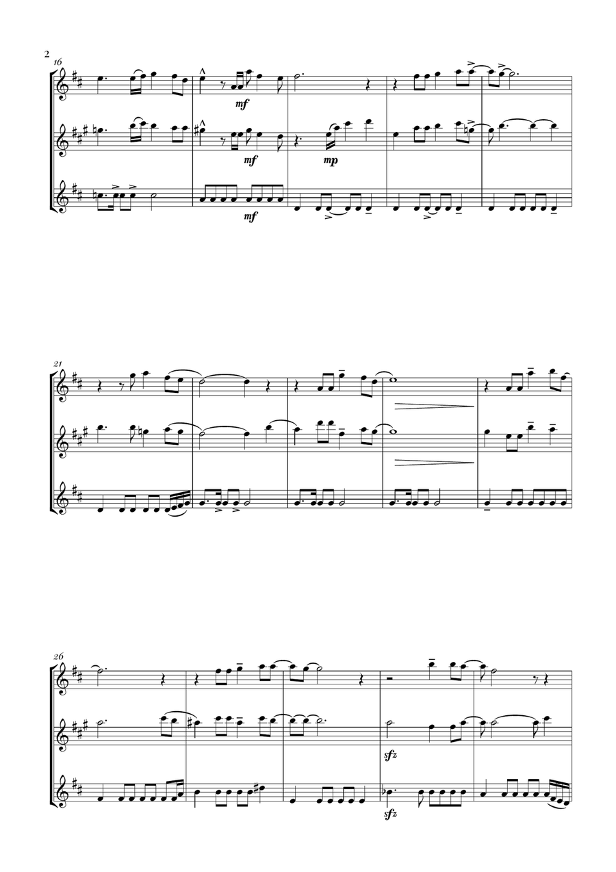 Circle Of Life Woodwind Trio scores gallery preview page 2