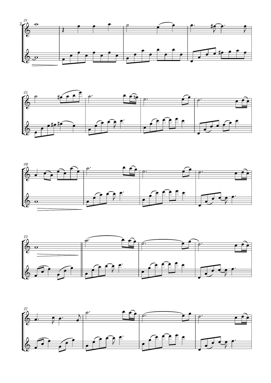 Sadness And Sorrow Sadness And Sorrow Flute Duet scores gallery preview page 2