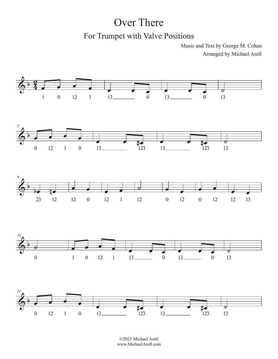 Over There for Trumpet Over There for Trumpet C Trumpet scores gallery preview page 3