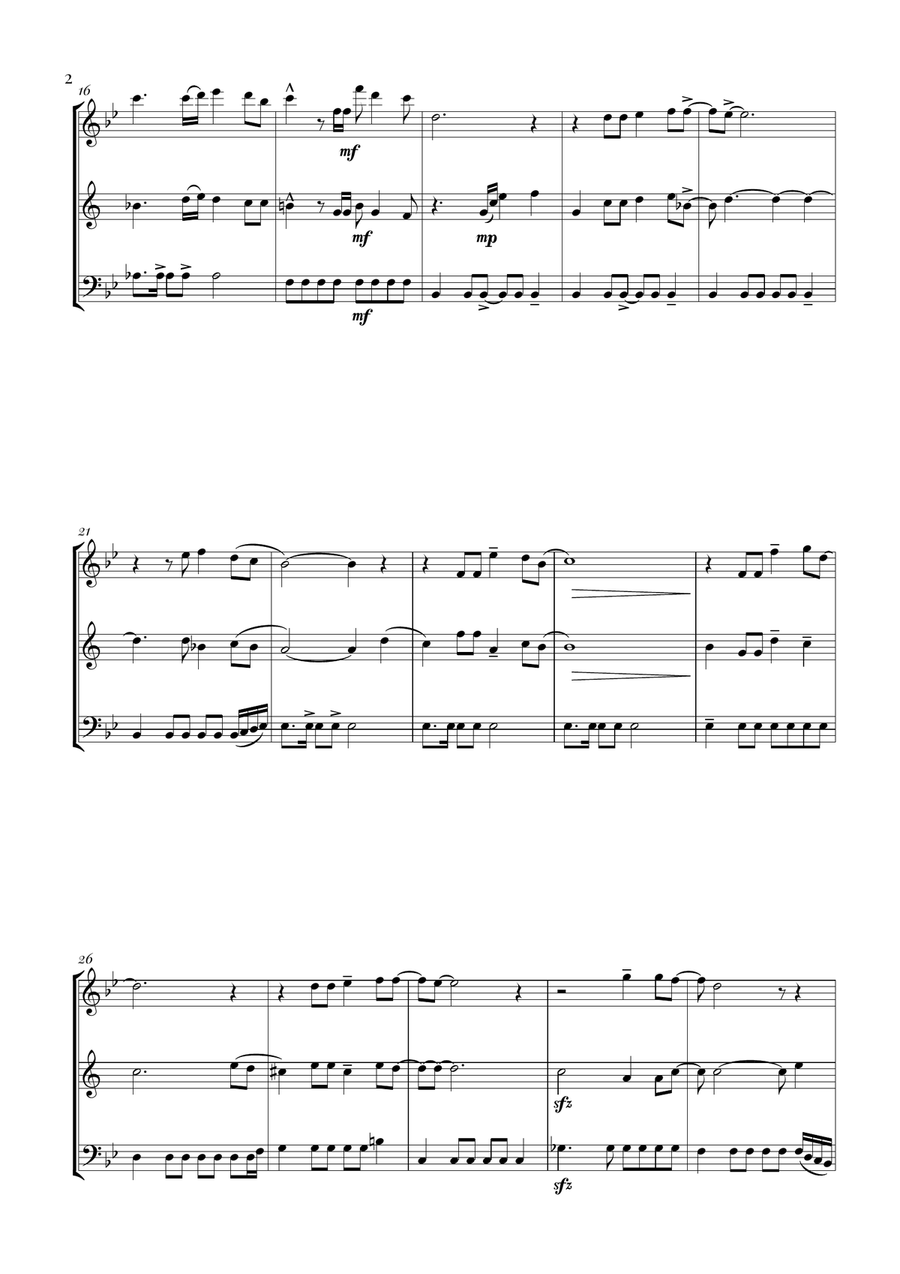 Circle Of Life Woodwind Trio scores gallery preview page 2