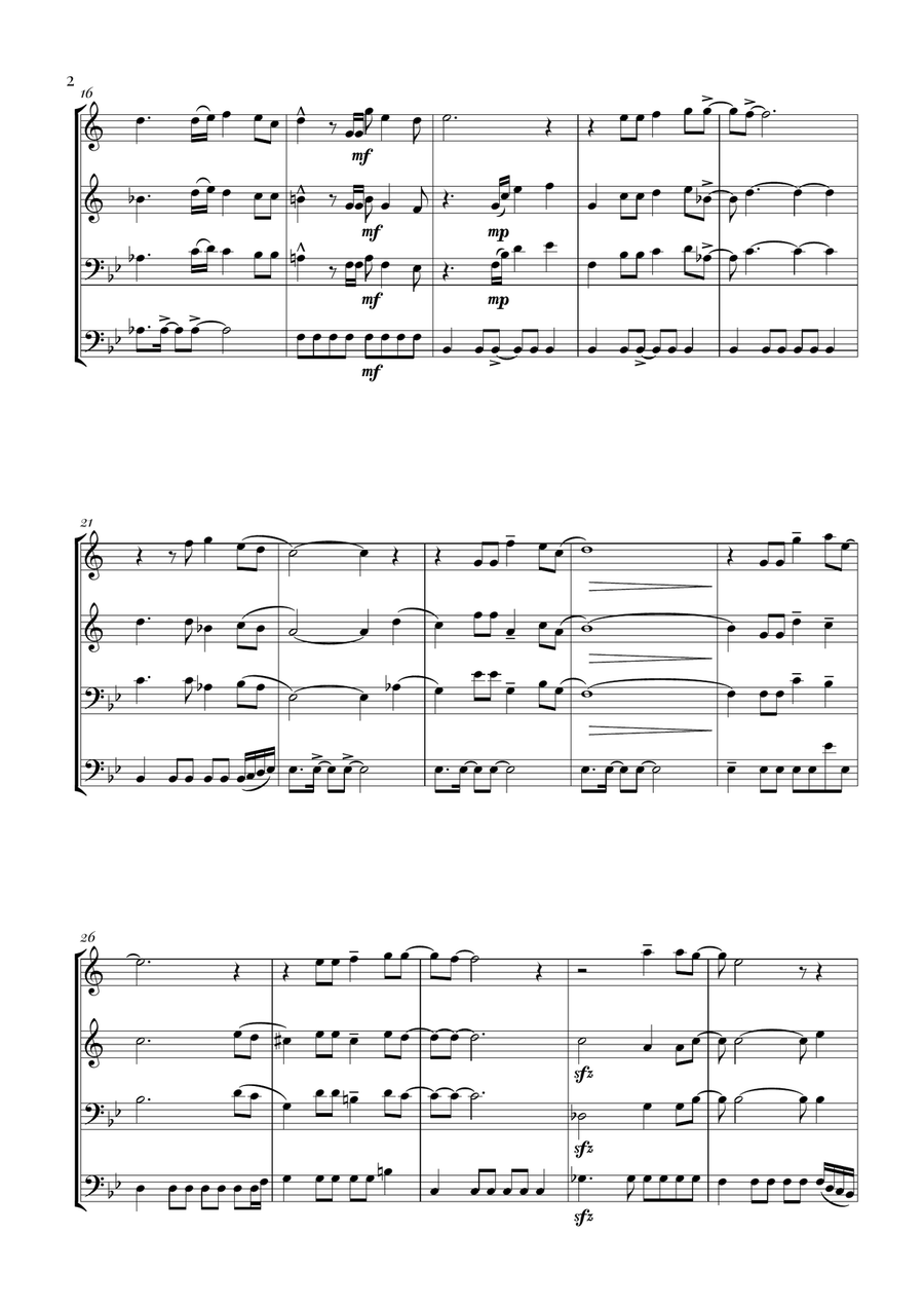 Circle Of Life Circle Of Life Brass Quartet scores gallery preview page 2
