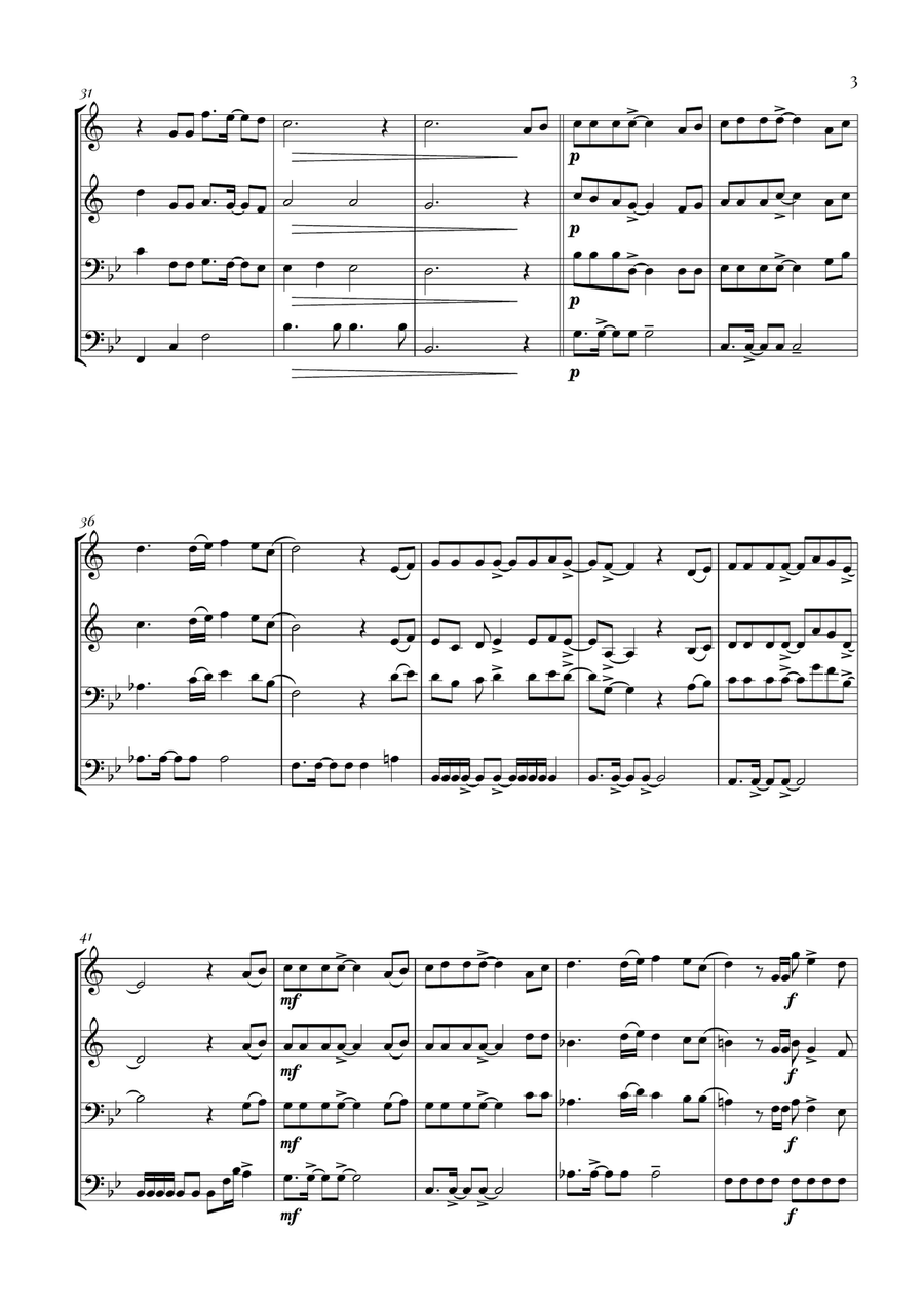 Circle Of Life Circle Of Life Brass Quartet scores gallery preview page 3