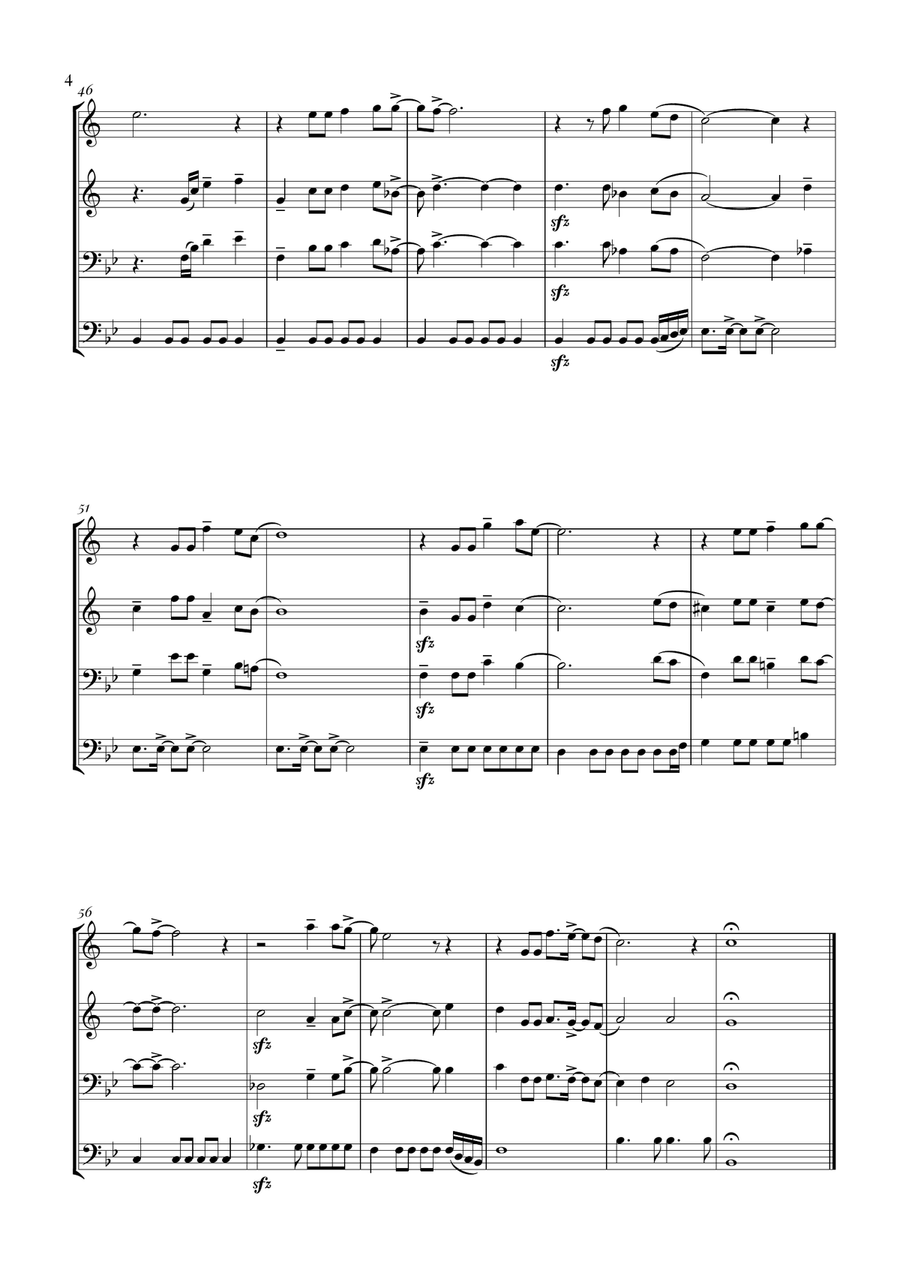 Circle Of Life Circle Of Life Brass Quartet scores gallery preview page 4
