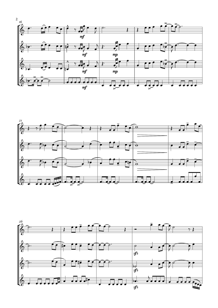 Circle Of Life Circle Of Life Woodwind Quartet scores gallery preview page 2