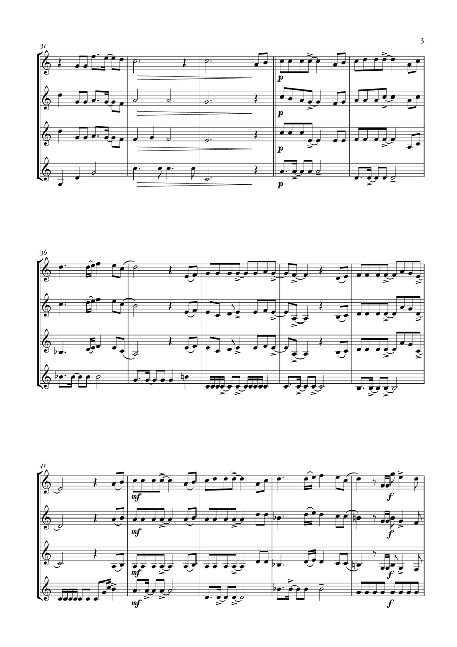 Circle Of Life Circle Of Life Woodwind Quartet scores gallery preview page 3