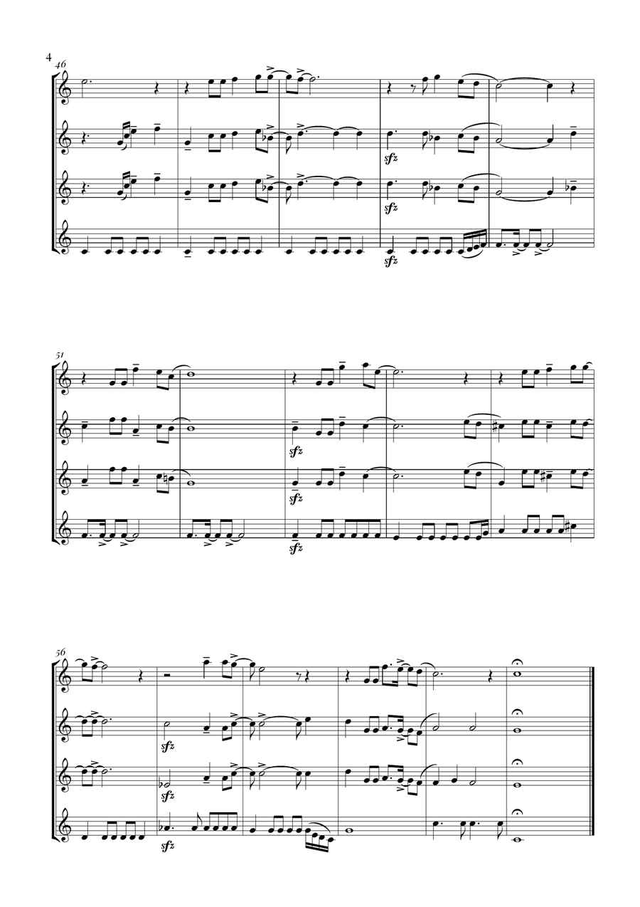 Circle Of Life Circle Of Life Woodwind Quartet scores gallery preview page 4