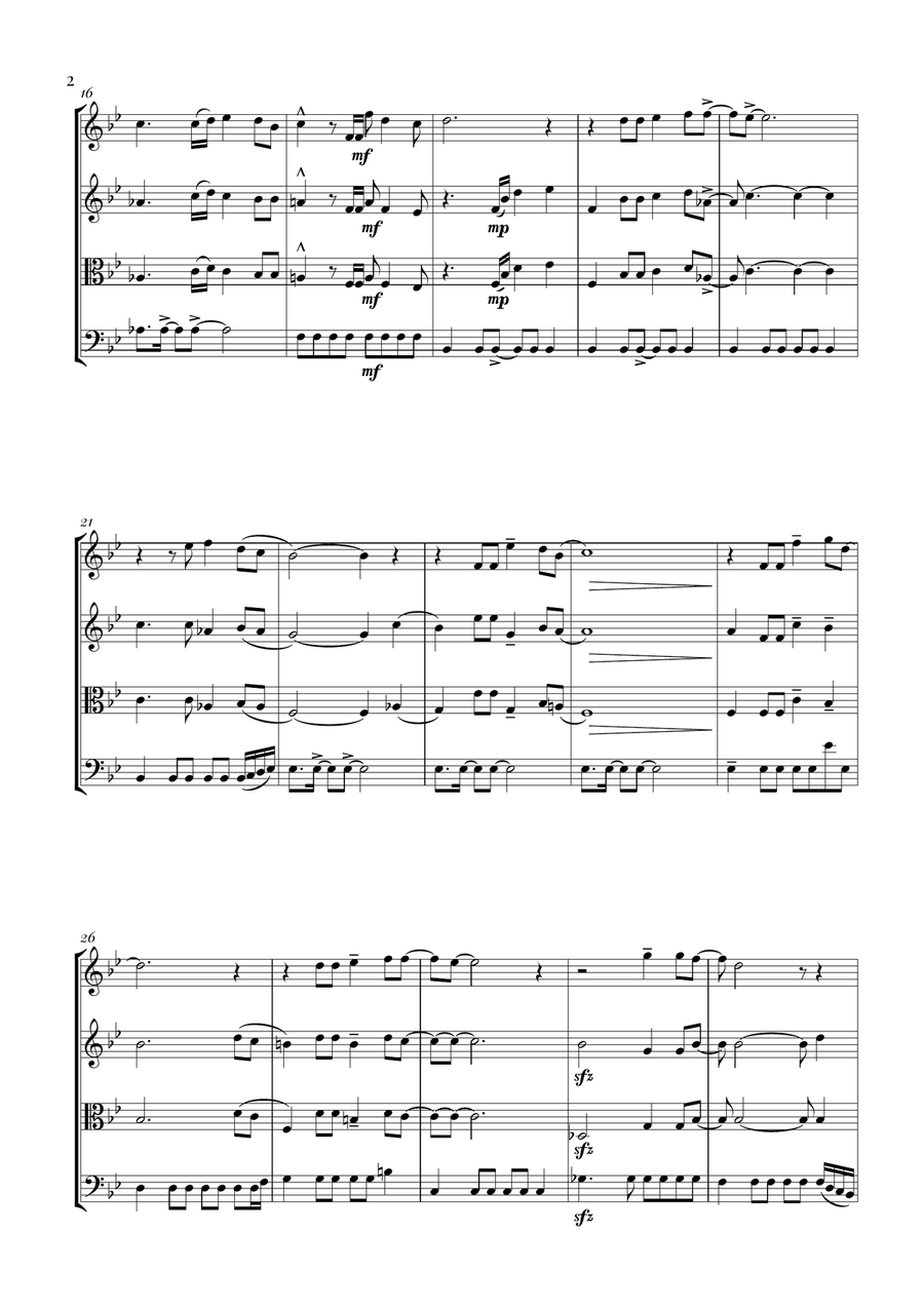 Circle Of Life Circle Of Life String Quartet scores gallery preview page 2