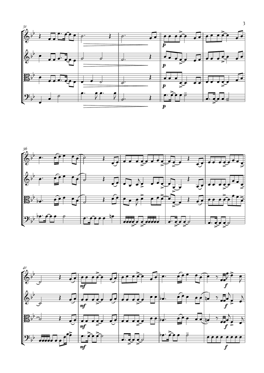 Circle Of Life Circle Of Life String Quartet scores gallery preview page 3