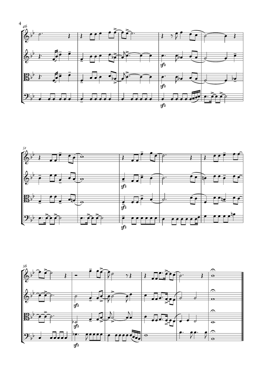Circle Of Life Circle Of Life String Quartet scores gallery preview page 4