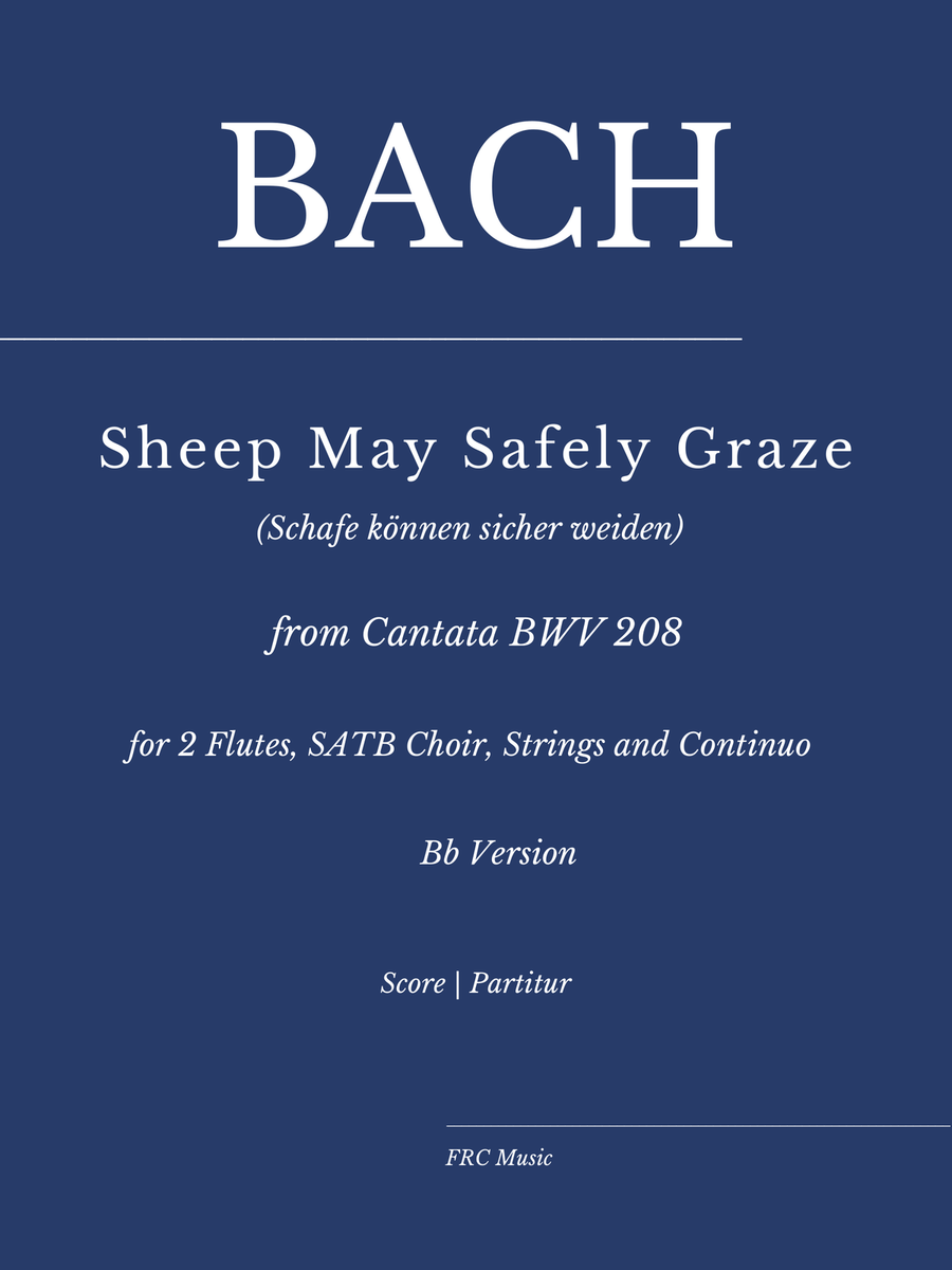 Schafe können sicher weiden (Sheep May Safely Graze) for SATB Choir and Chamber Orchestra 4-Part scores gallery preview page 1