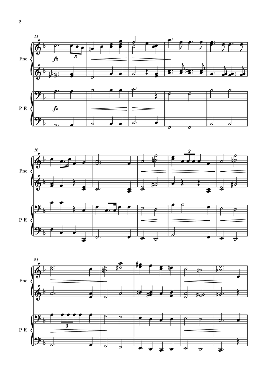 Marche Solennelle. Piano 4 hands Piano Method scores gallery preview page 2