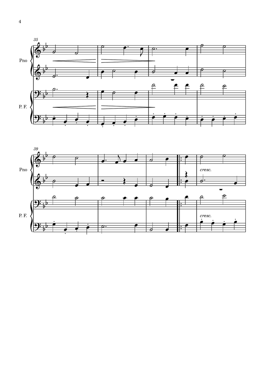 Marche Solennelle. Piano 4 hands Piano Method scores gallery preview page 4