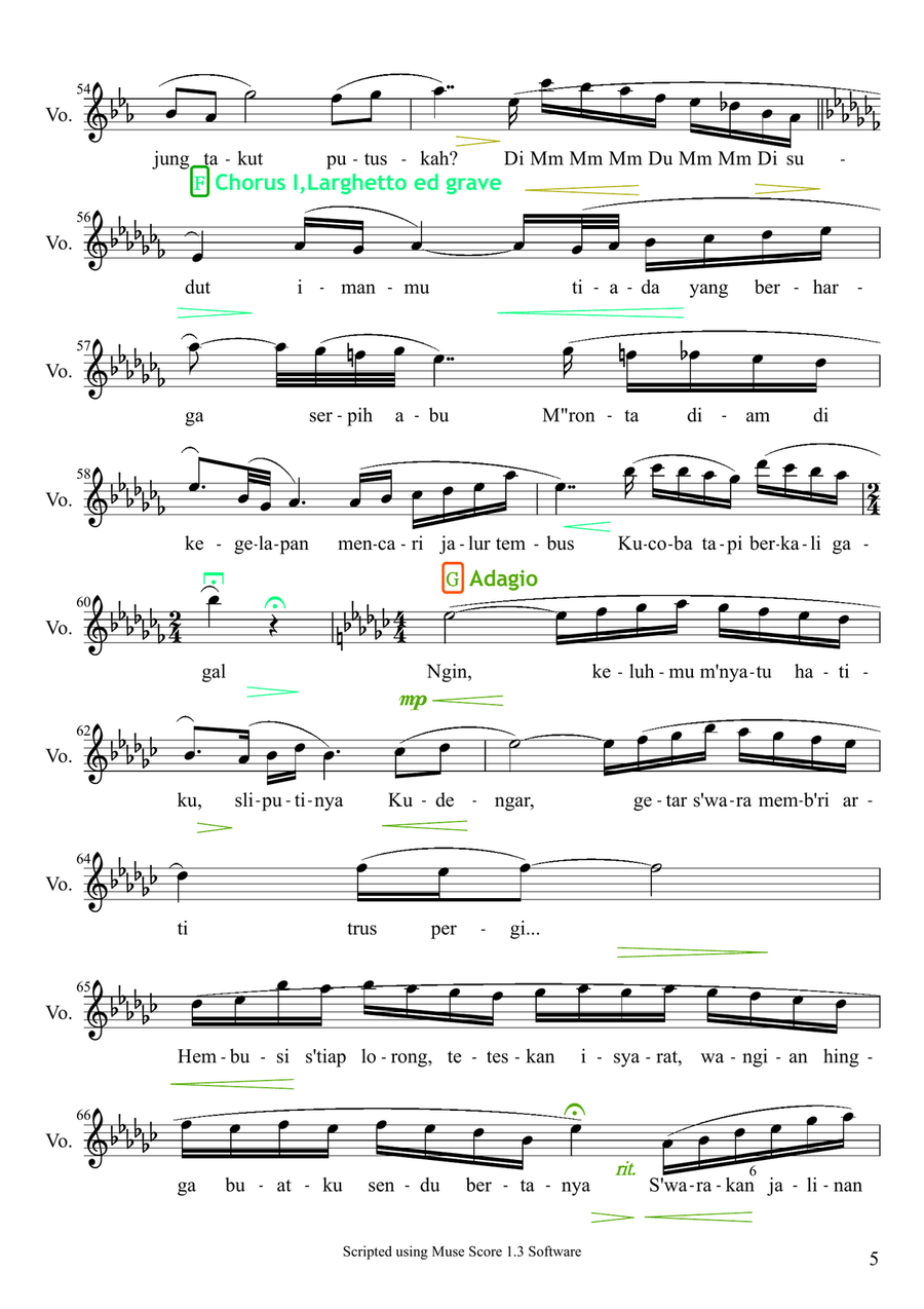 Bursting Out Bursting Out High Voice scores gallery preview page 5