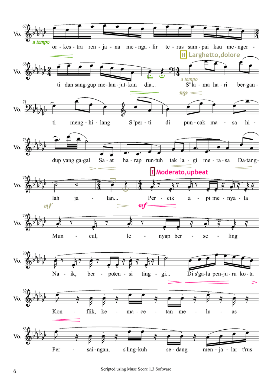 Bursting Out Bursting Out High Voice scores gallery preview page 6