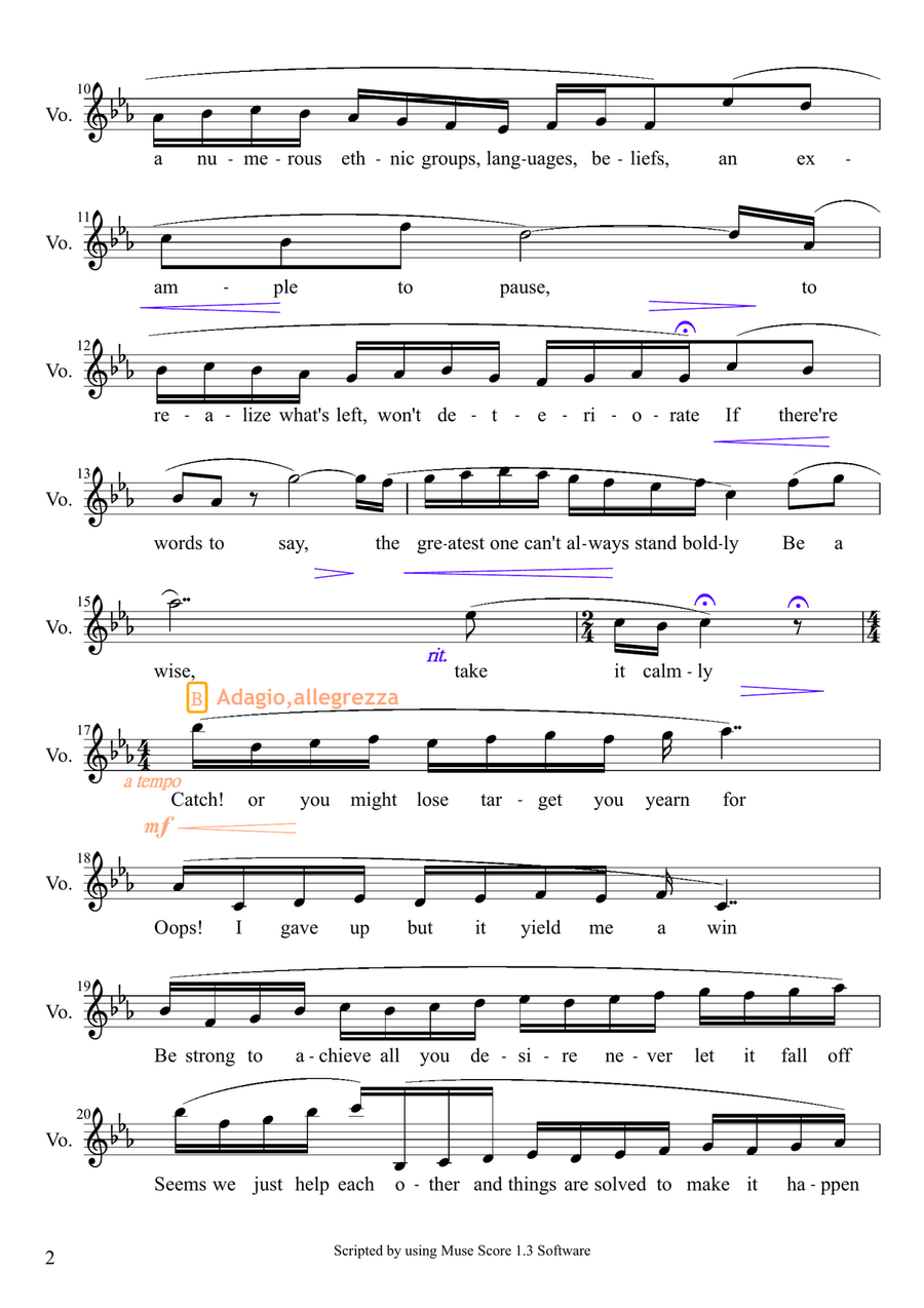 Bursting Out Bursting Out High Voice scores gallery preview page 2