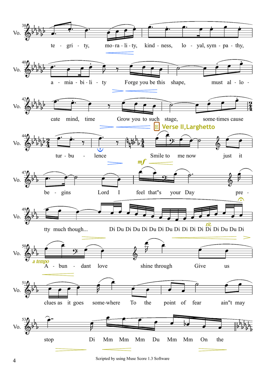 Bursting Out Bursting Out High Voice scores gallery preview page 4