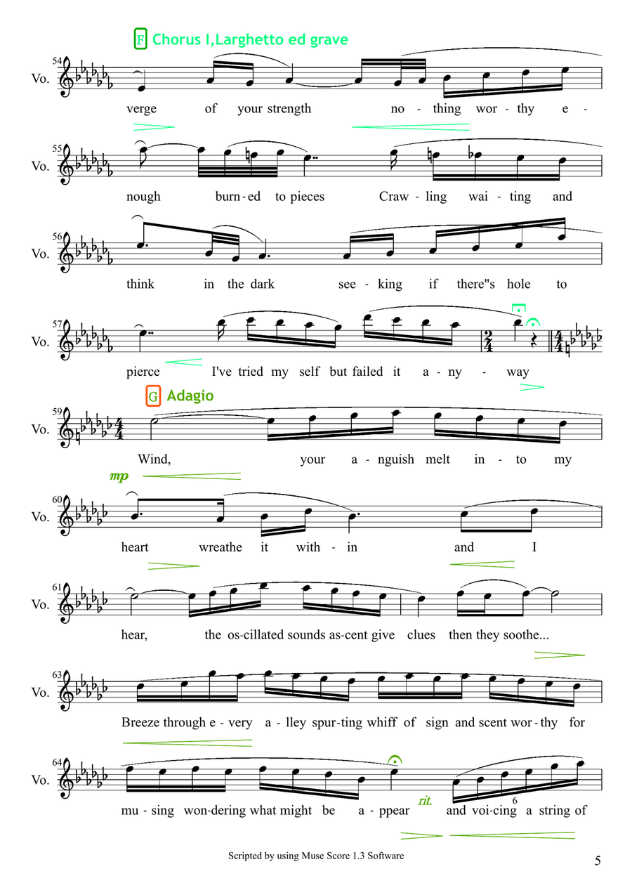 Bursting Out Bursting Out High Voice scores gallery preview page 5