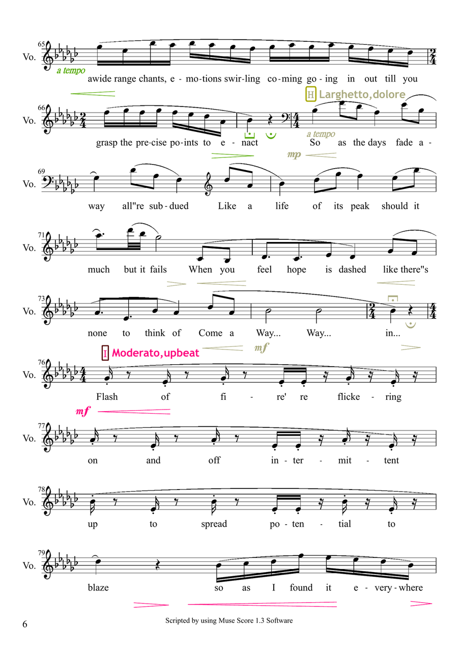 Bursting Out Bursting Out High Voice scores gallery preview page 6