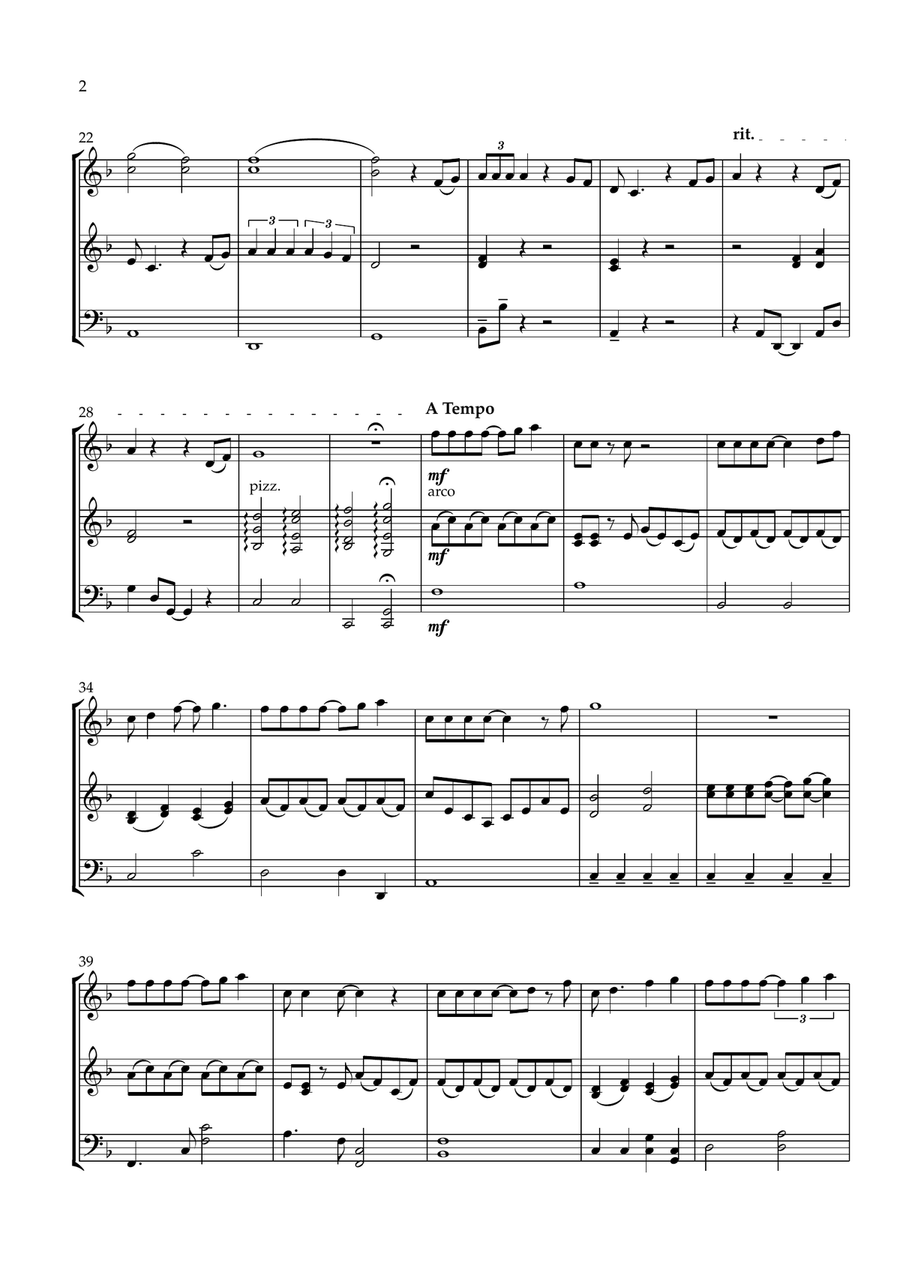 Part Of Your World Part Of Your World String Trio scores gallery preview page 2