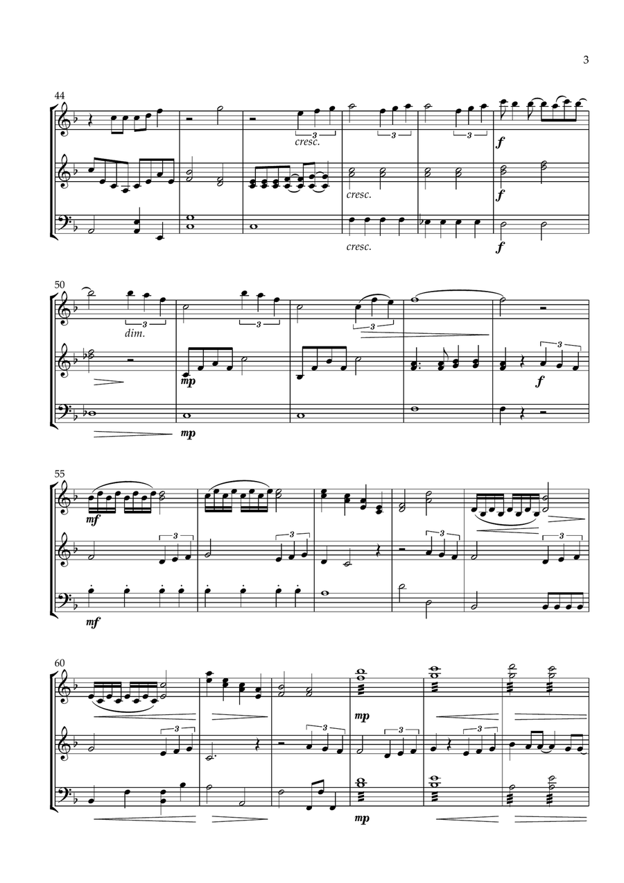 Part Of Your World Part Of Your World String Trio scores gallery preview page 3