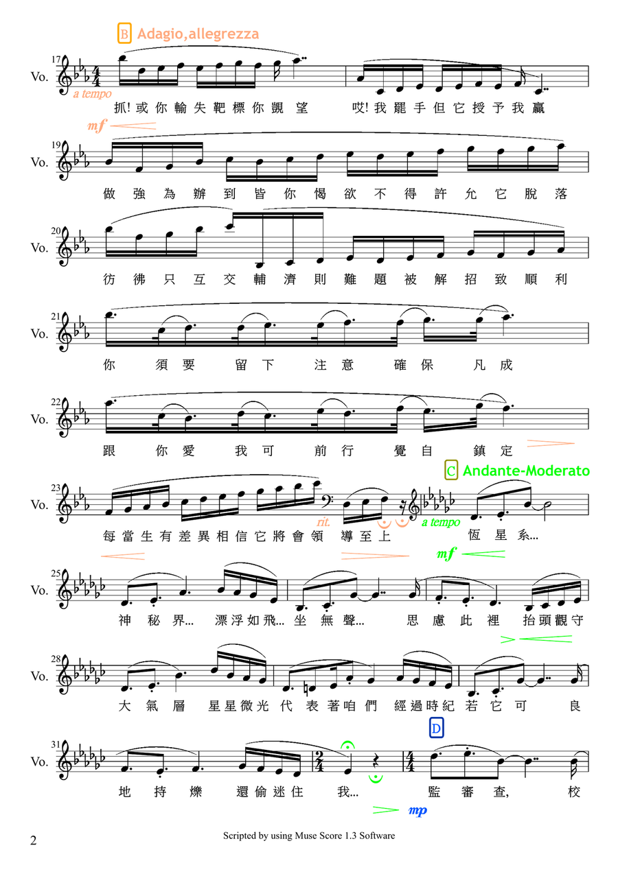 Bursting Out Bursting Out High Voice scores gallery preview page 2