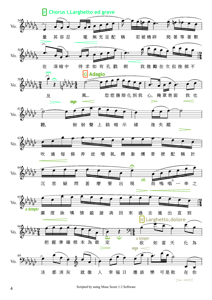 Bursting Out Bursting Out High Voice scores gallery preview page 4