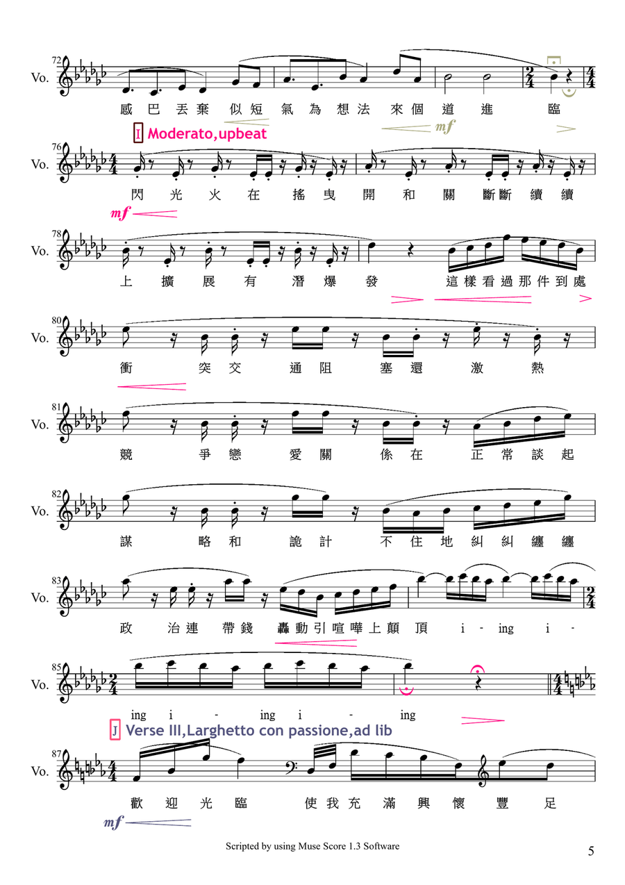 Bursting Out Bursting Out High Voice scores gallery preview page 5