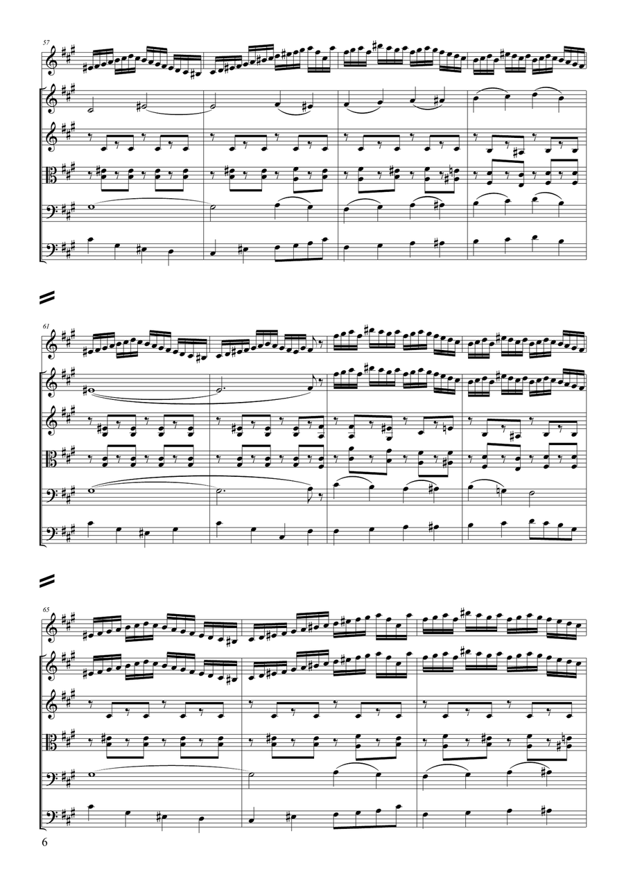 HORA MARTISORULUI (Violin with string orchestra) String Orchestra scores gallery preview page 6