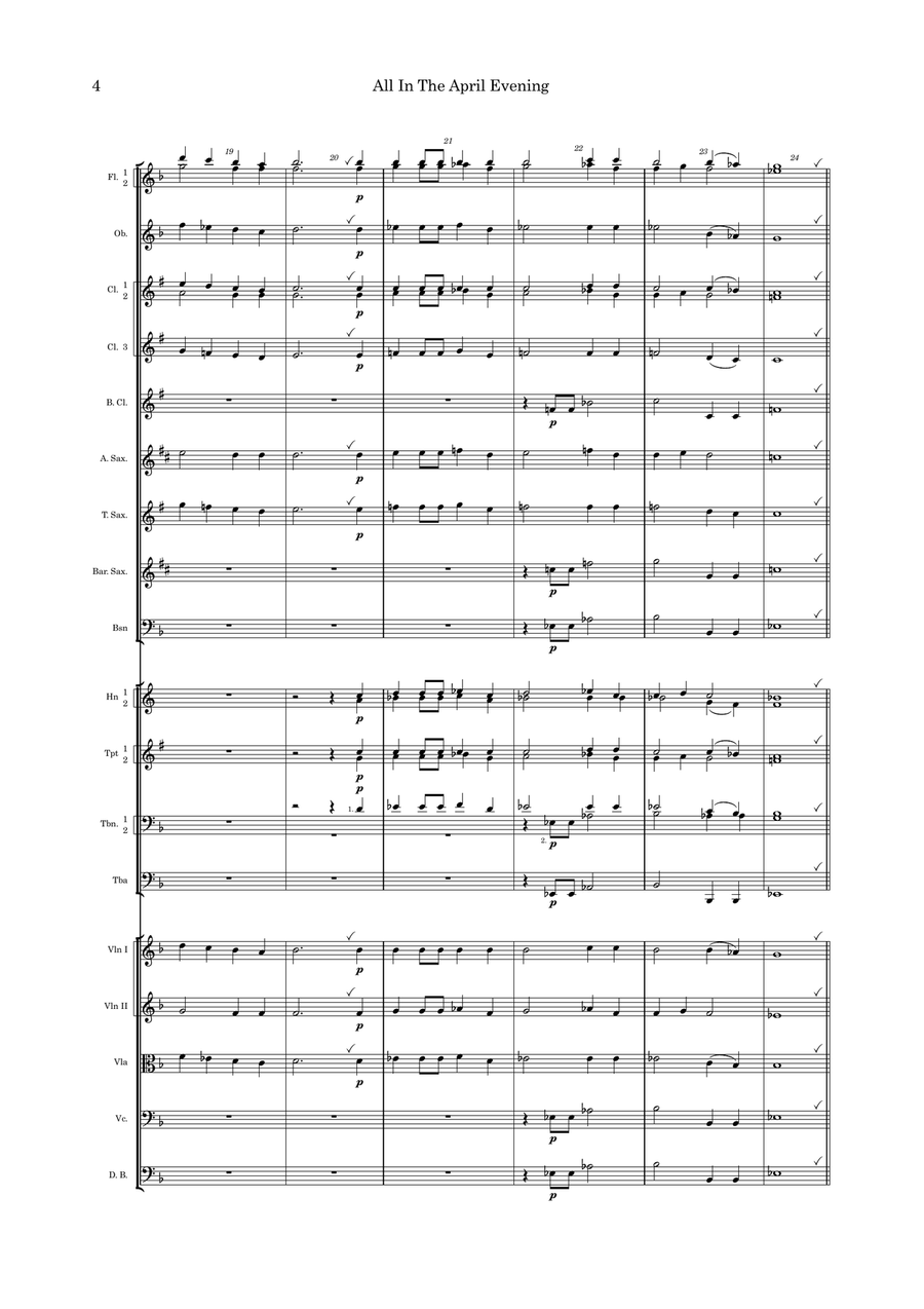 All In The April Evening All In The April Evening Full Orchestra scores gallery preview page 4