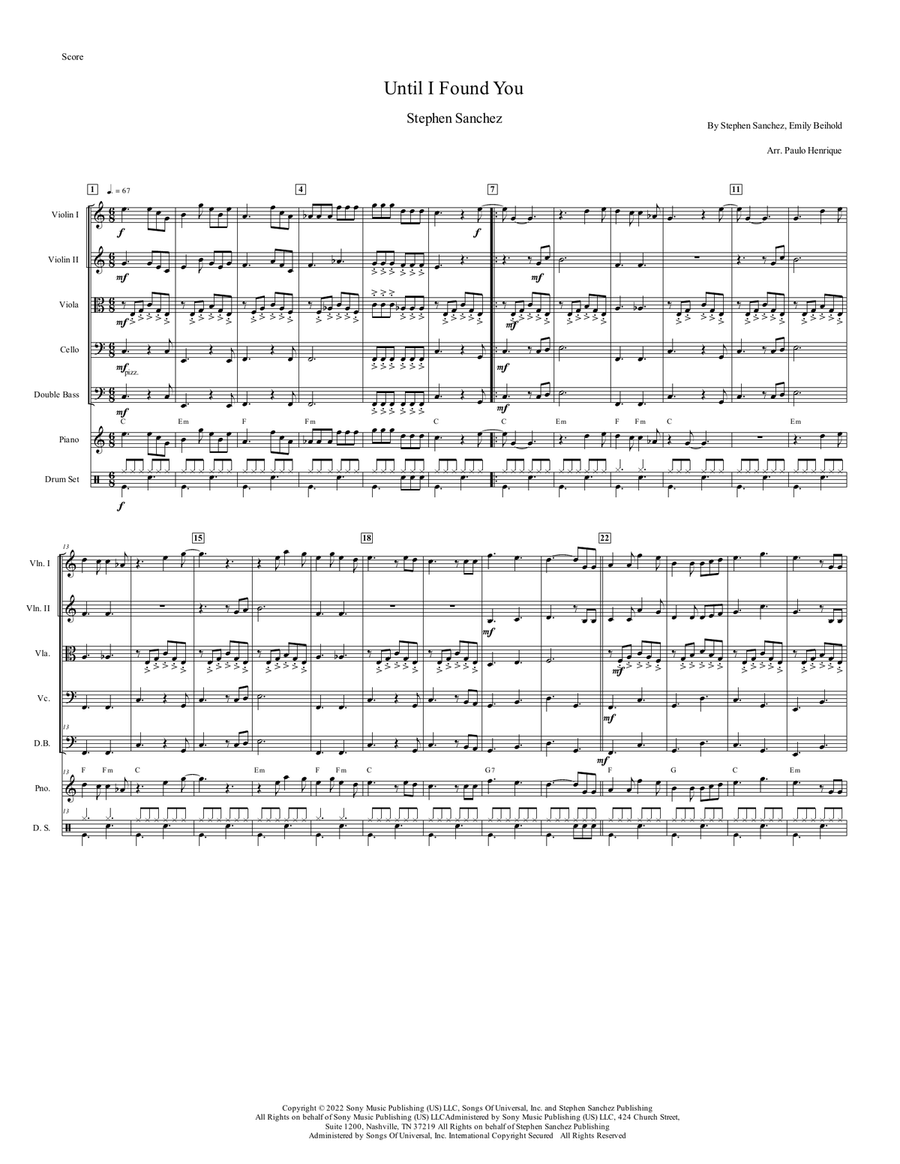 Until I Found You Until I Found You Chamber Music scores gallery preview page 2