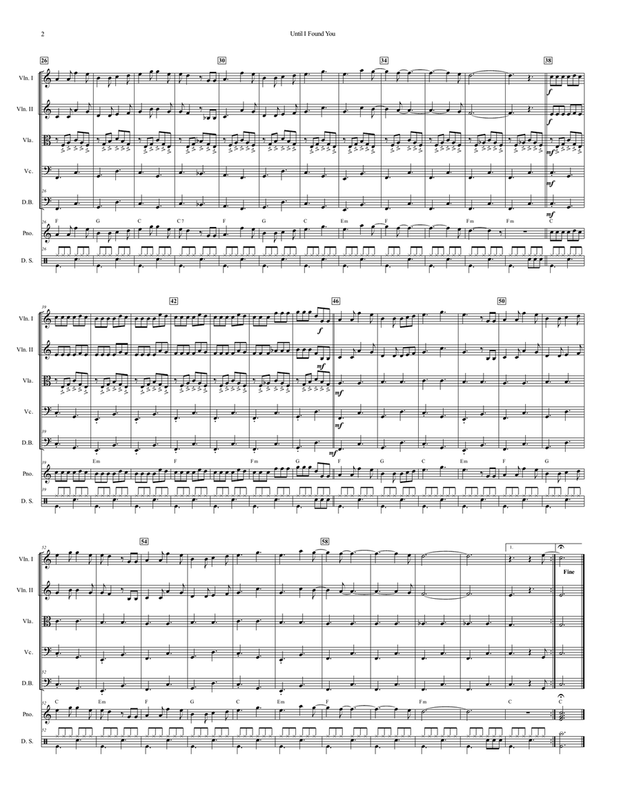 Until I Found You Until I Found You Chamber Music scores gallery preview page 3