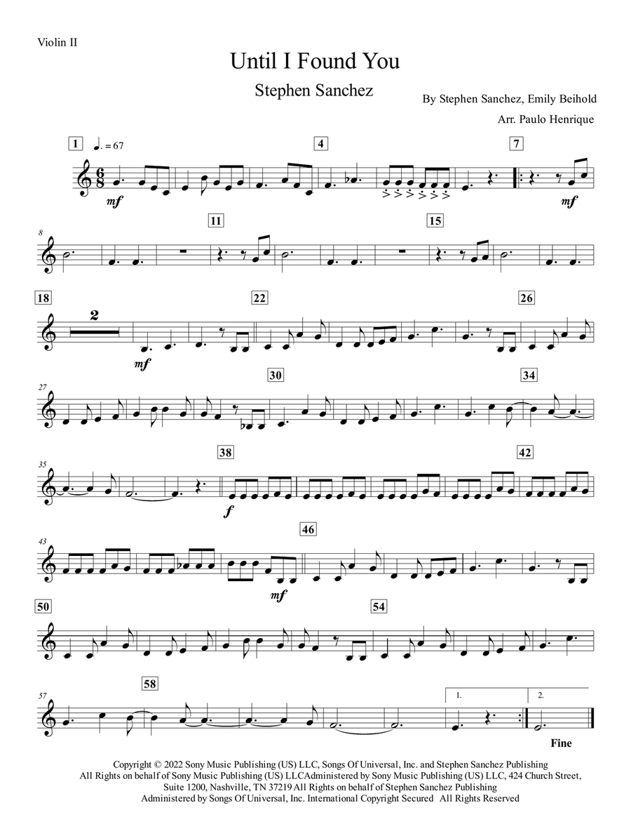 Until I Found You Until I Found You Chamber Music scores gallery preview page 5