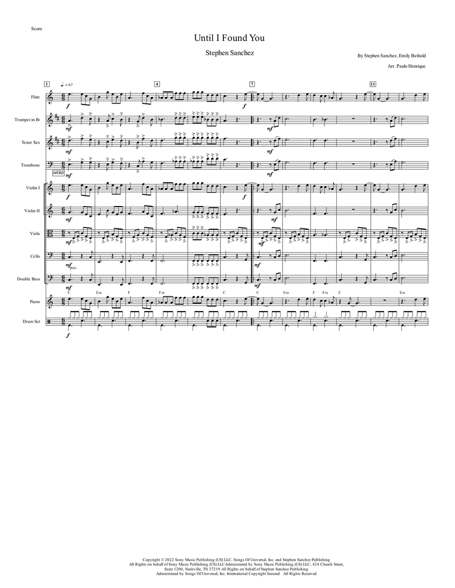 Until I Found You Chamber Music scores gallery preview page 2