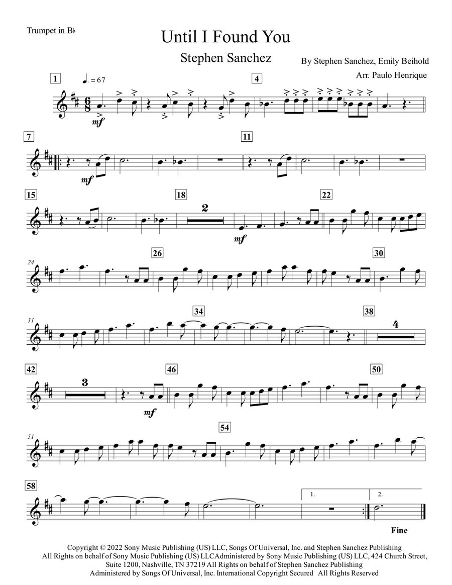 Until I Found You Chamber Music scores gallery preview page 6