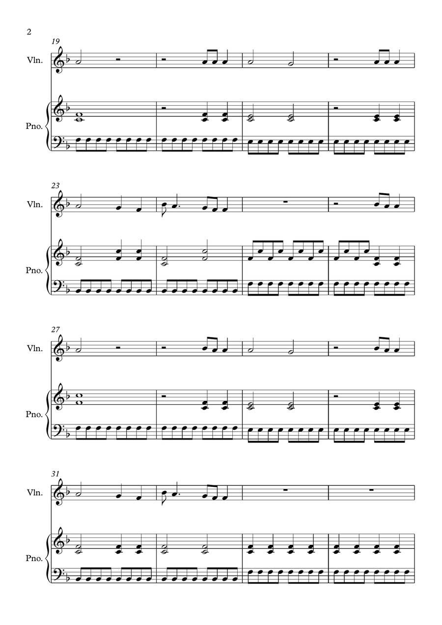 Chasing Cars Chasing Cars Violin Solo scores gallery preview page 2