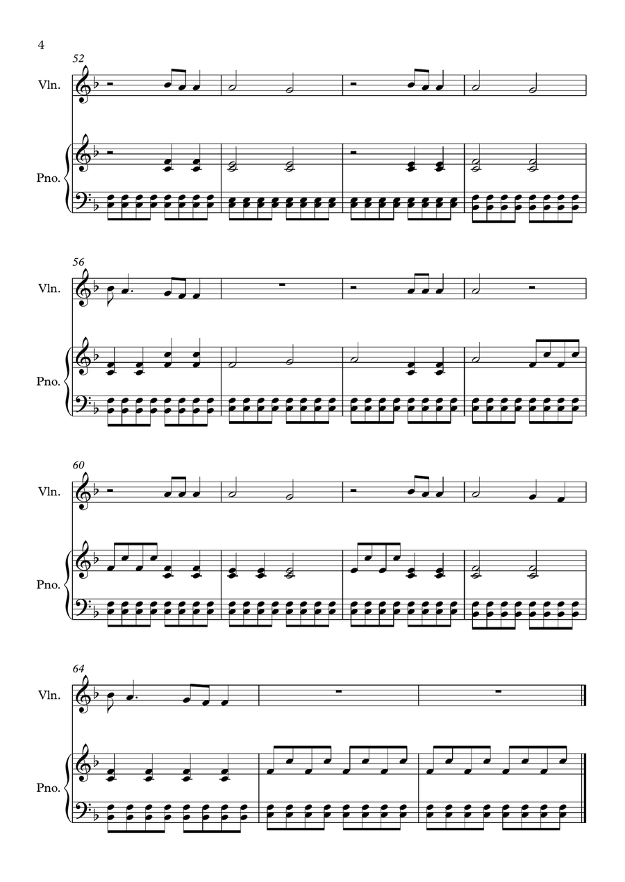 Chasing Cars Chasing Cars Violin Solo scores gallery preview page 4