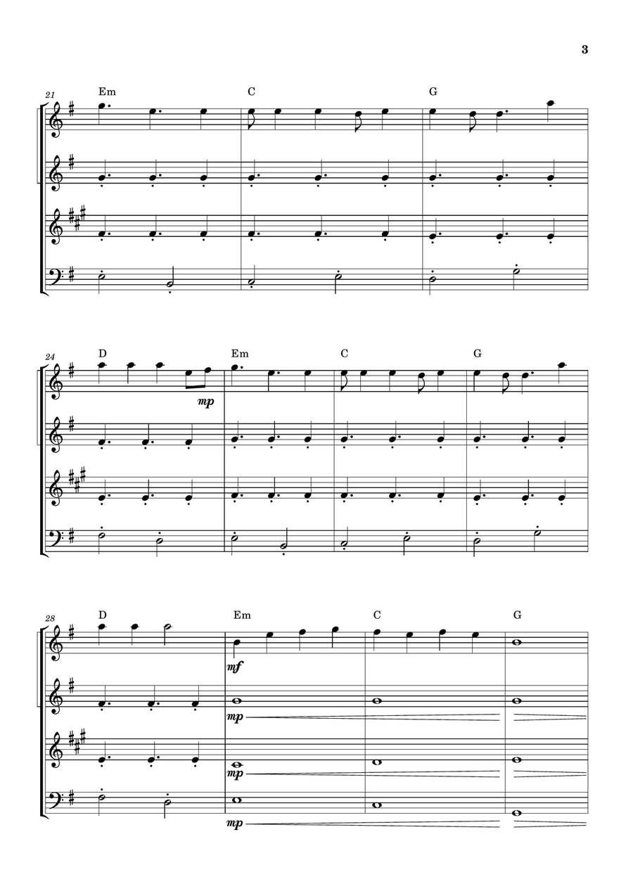 Cheap Thrills (Feat. Sean Paul) Woodwind Quartet scores gallery preview page 3