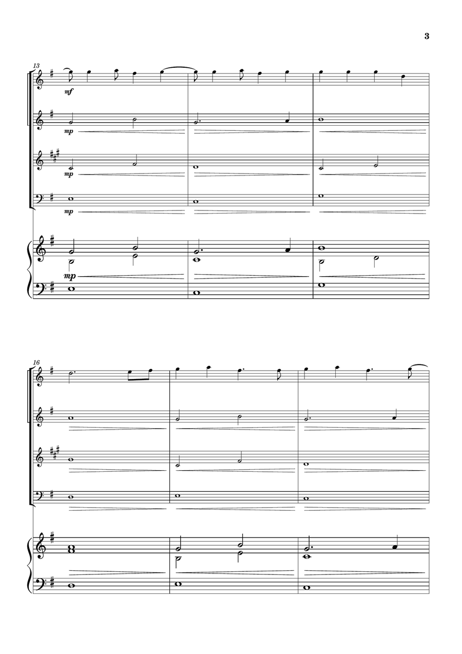 Cheap Thrills (Feat. Sean Paul) Woodwind Quartet scores gallery preview page 3