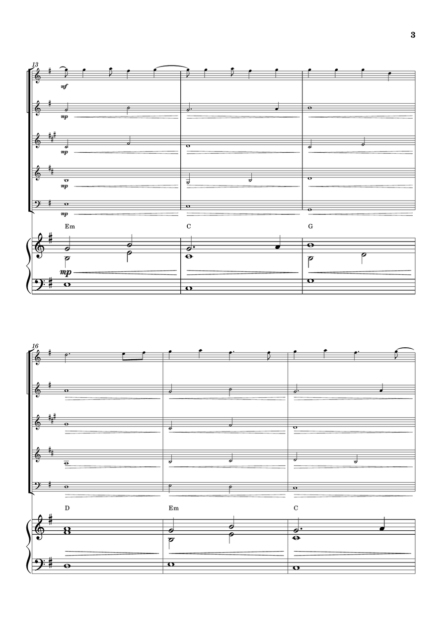 Cheap Thrills (Feat. Sean Paul) Woodwind Quintet scores gallery preview page 3
