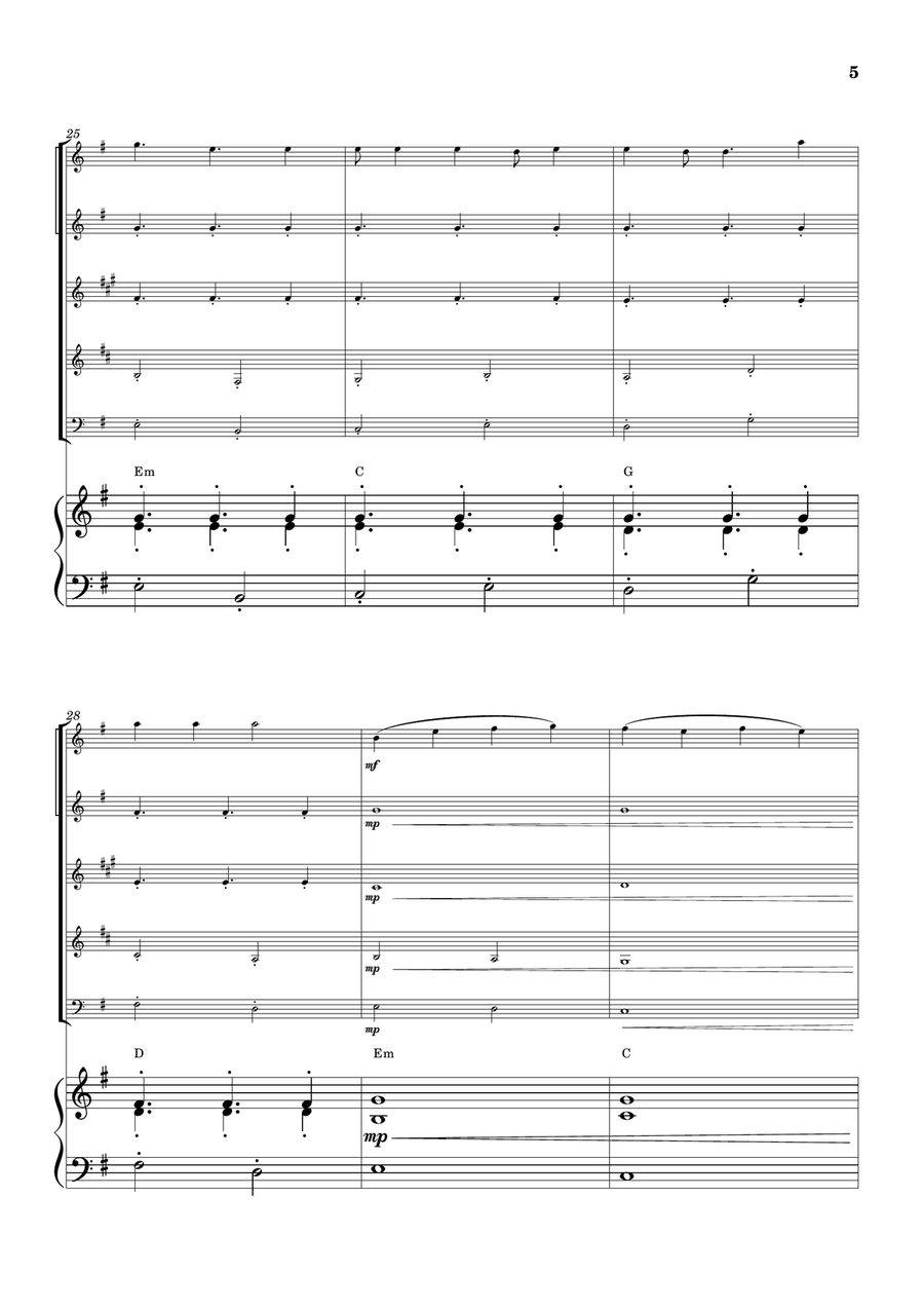 Cheap Thrills (Feat. Sean Paul) Woodwind Quintet scores gallery preview page 5