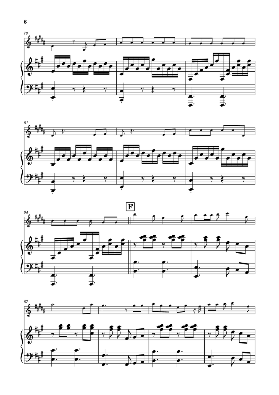 Die With A Smile B-Flat Trumpet scores gallery preview page 6