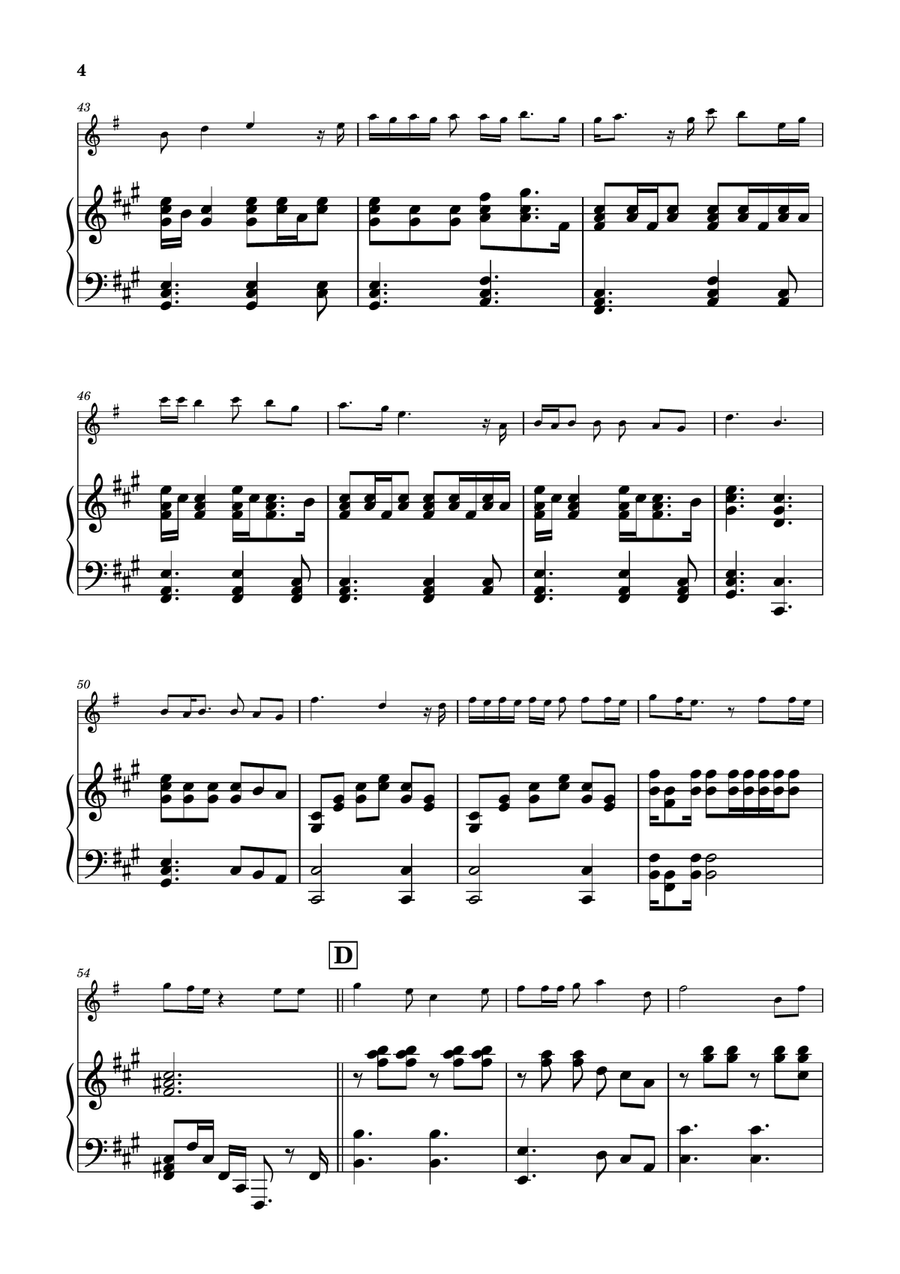 Die With A Smile Trumpet Solo scores gallery preview page 4