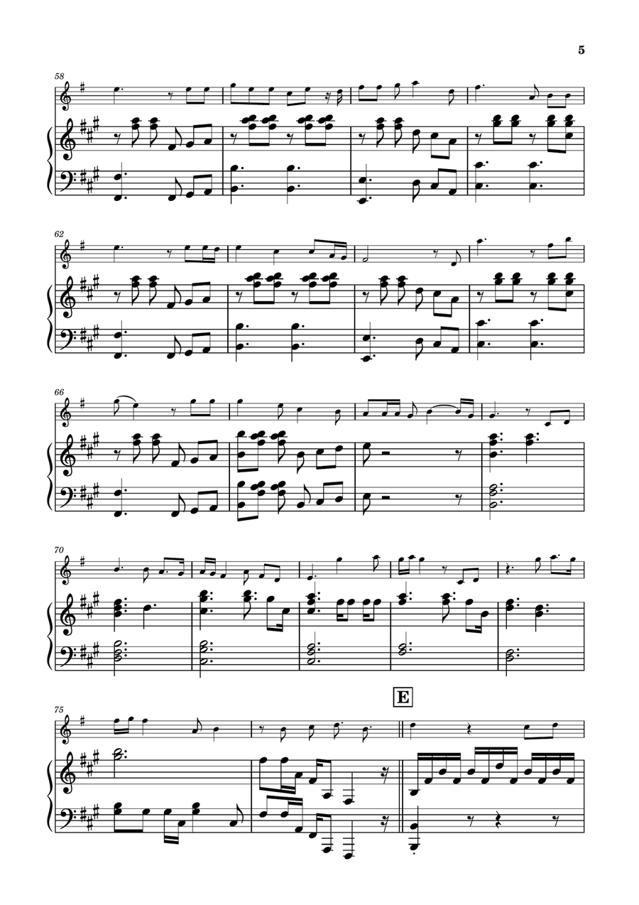 Die With A Smile Trumpet Solo scores gallery preview page 5
