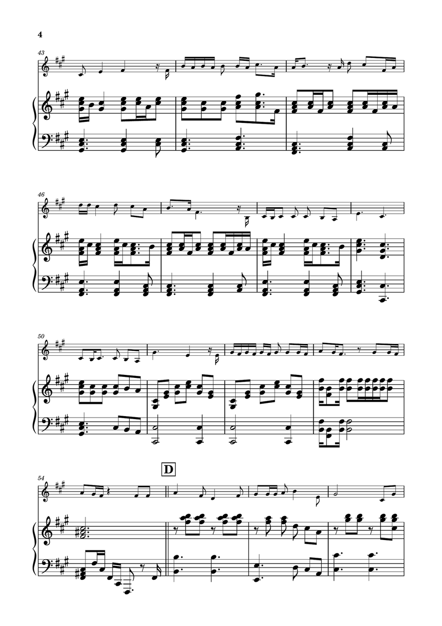 Die With A Smile C Trumpet scores gallery preview page 4