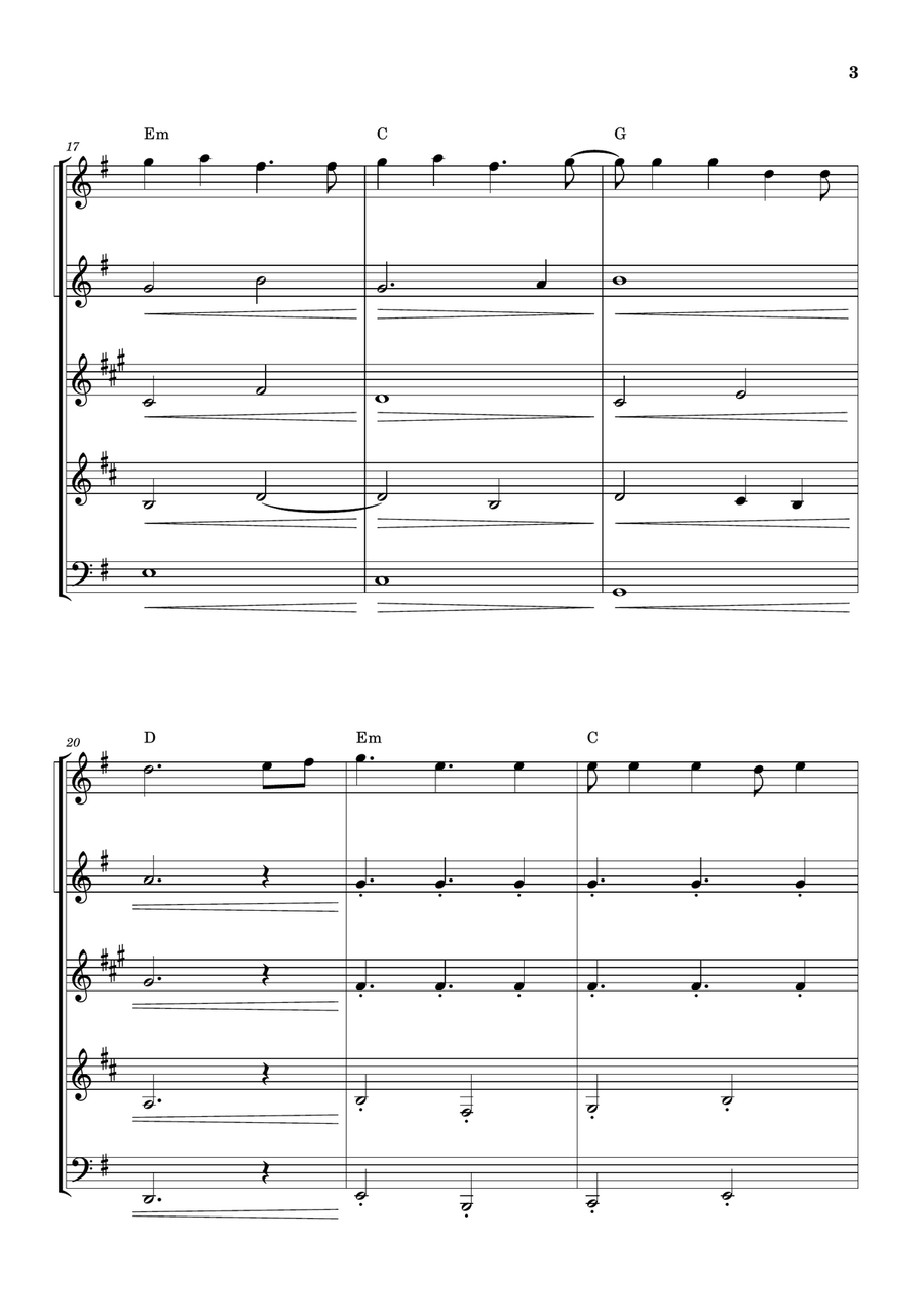 Cheap Thrills (Feat. Sean Paul) Woodwind Quintet scores gallery preview page 3