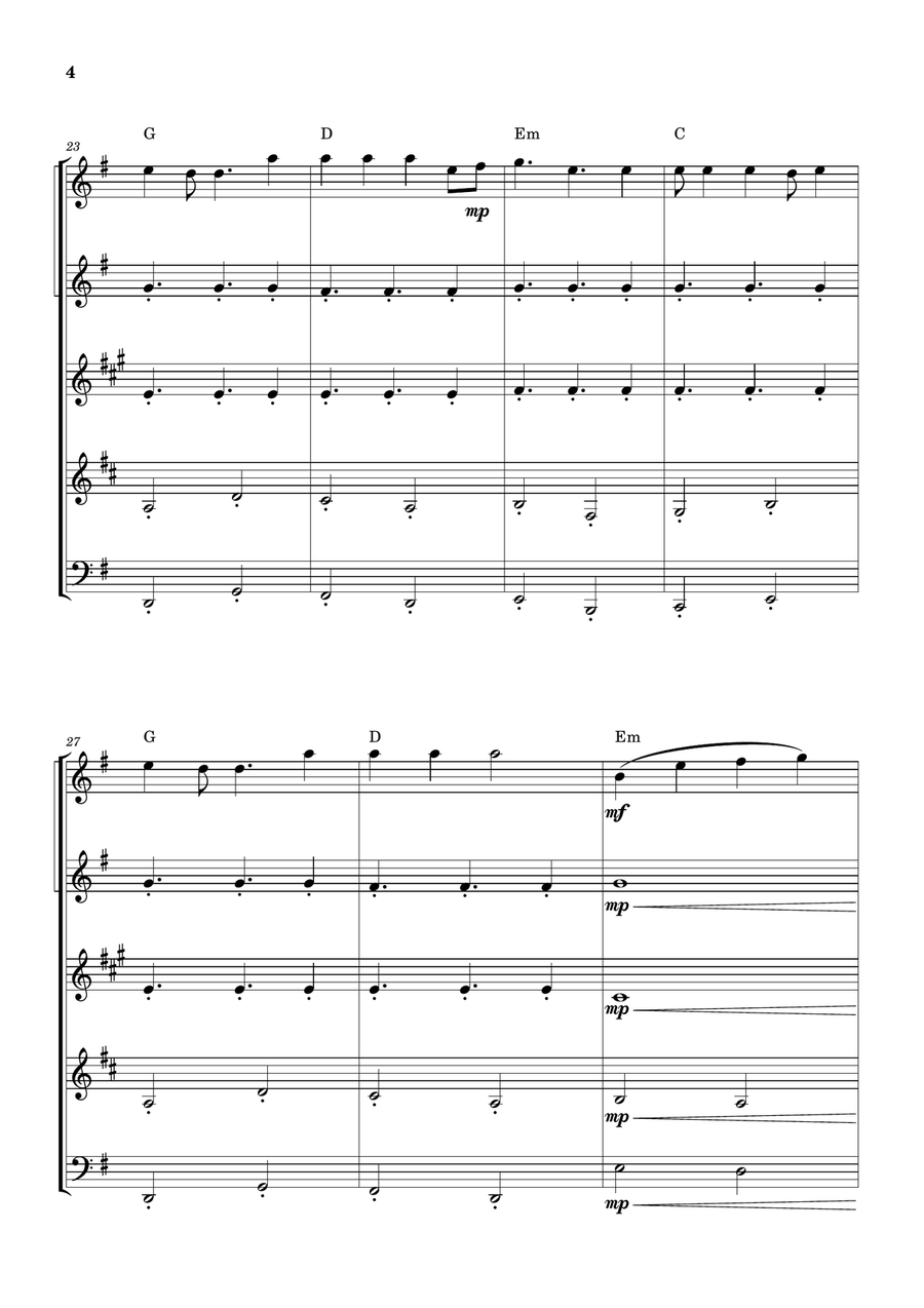 Cheap Thrills (Feat. Sean Paul) Woodwind Quintet scores gallery preview page 4