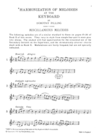 Harmonization of Melodies at the Keyboard, Book 3 by Dorothy Pilling Piano Method scores gallery preview page 3